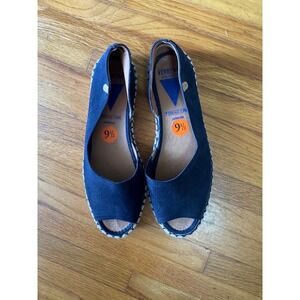 Verbenas Women's Espadrilles Spain Suede Peep Toe Shoes‎ Size 41 / 9.5